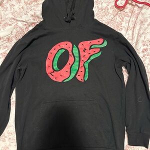 odd future hoodie with watermelon doughnut logo!
